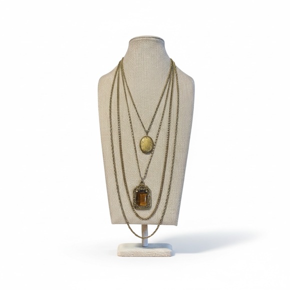 Goldette Jewelry - Vintage Goldette Layered Necklace Set